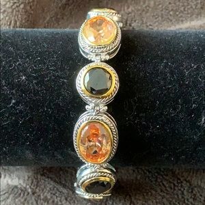 Citrine and Onyx Bracelet